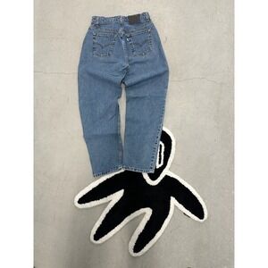 Vintage Levis Silver Tab Loose Fit Jeans Medium Wash Blue 90s High Rise Size 27